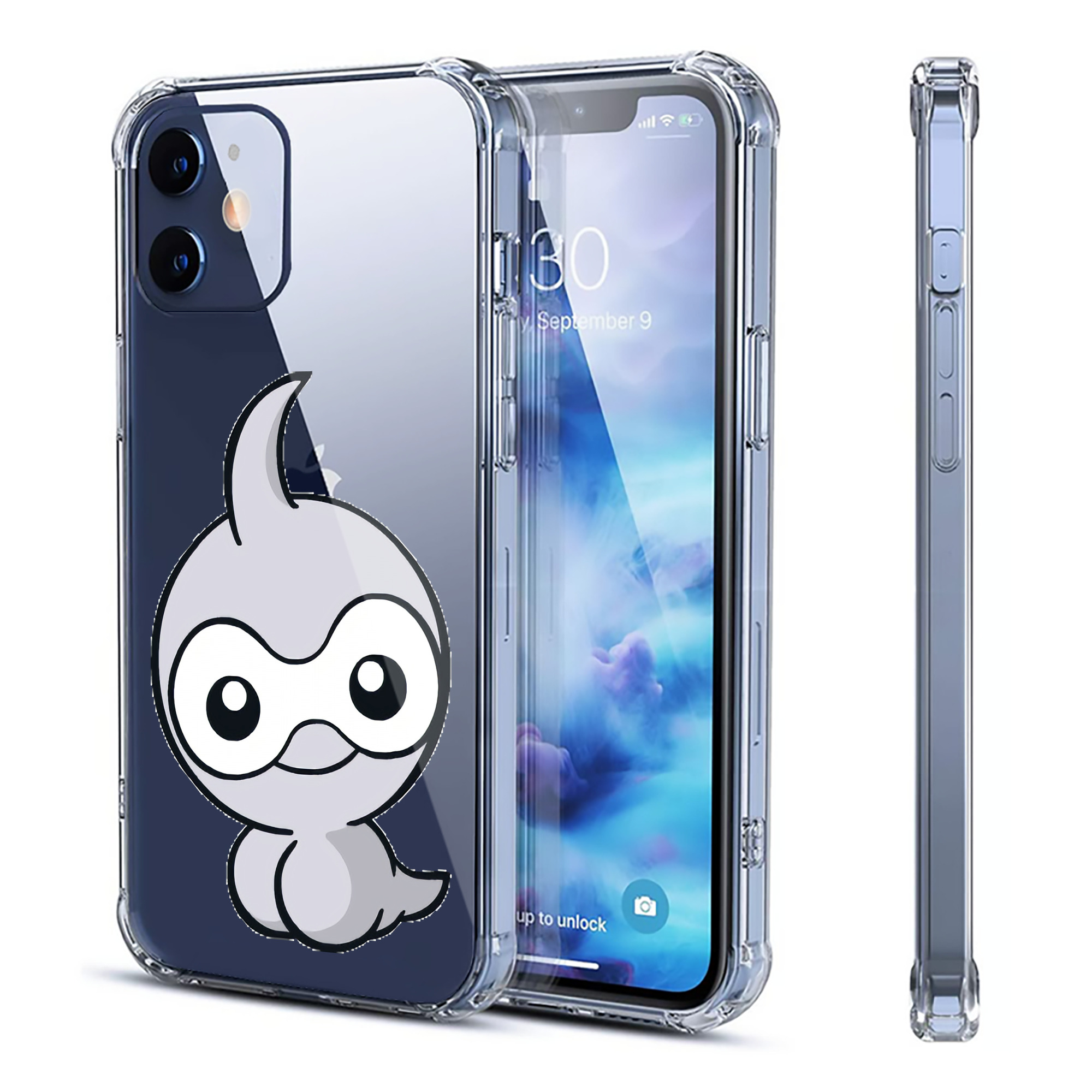 （画像用） ポケットモンスター Pokémon 【iPhone 12シリーズ対応】透明スマホケース（クリアソフトケース）